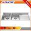 Kitchen equipment stainless steel customized hole corner sink