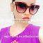 Retro Round Dark Brown Vintage Oversized Sunglasses Fashion Retro Eyewear
