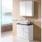 Modern 48 inch free standing marble top above mounted ceramic sink bathroom vanity