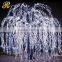 Artificial led lighted christmas decoration outdoor lighted willow trees