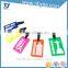 Custom soft pvc travel luggage tag for gifts/souvenir