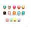 3D Nail Art DIY Decoration Vintage Bohemian 6mm*8mm Size Multicolor Round Pattern AB Rhinestone Nail Art Glitter For Nail Tools