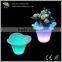 Modern round shape high LED decoration garden pot / Waterproof Outdoor LED flower pot