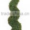 High quality artificial boxwood spiral tree topiary tree Christmas tree wholesale