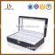 Fashion design leather beauty cosmetic box for lady with zipper