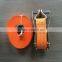 8T x 15M polyester ratchet strap, 75mm woven polyester ratchet tie down strap for steel pipe
