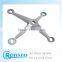 stainless steel glass spider claw fittings system