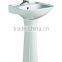 107 China sink with pedestal ChaoZhou wholesaler wash basin with stand