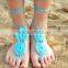 Wholesale Bridesmaid Beach Accessory Crochet Barefoot Sandals Nude Shoes