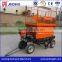 Small diesel power hydraulic scissor portable elevator machines