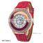 Luxury Women Fashion Leather Band Quicksand Crystal Quartz Watch