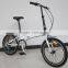 Alloy folding bike with 6 speed gears folding bicyle carbon frame
