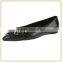 Latest design fashion casual shoes pointed toe bow women flat shoes