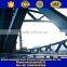 Large irregular steel framing
