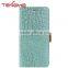 Crocodile pattern leather wallet case with card slots for samsung galaxy note 7 case