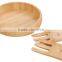 Wooden Bamboo Salad Bowl Server Set