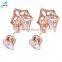 Manual Mosaic Zircon AAA clip Earrings wholesale Fashion Jewelry