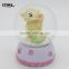Hot sale cute design wedding favors baby bear crystal snow globes