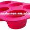 A02-19 Six Holes Silicone Cake Mould/ Cupcake Mold/Muffin Mold