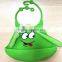 2016 New Designs Smiling Faces Waterproof Bib,silicone Waterproof Bib,silicone Waterproof Baby Bib