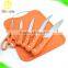 6pcs kitchen knife set with plastic cutting board