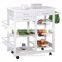 Kitchen Storage Cart/island with Shelves and Drawers