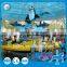 Fuuny kids fighting game shooting water amusement park shark island rides for sale