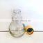 antique lamp bulb glass oil bottle with lid