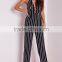 Sexy Backless Strip Deep V High Quality Fashional Women Jumpsuit