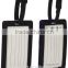Novelty promotional stripes printed funny clear pvc pu luggage tags with customized logo