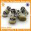 JML good quality custom fleece protective rubber winter pet dog shoes with warm fur durable snow boots