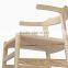 Replica Hans Wegner Wooden Chair - Ash frame with natural cushion
