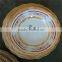 decals with yellow line ceramic salad bowl porcelain salad bowl