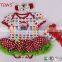 Latest Children Outfit Cute Short Sleeve Kid Dress Peplum Dresses Kids Branded Clothes