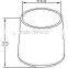JY-1202A|PP material pipe rubber stopper|Chair feet legs tips cups|Foot cup holder