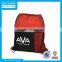 Customized Drawstring Backpack Bag With Mesh Pocket