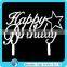 Birthday Silhouette With Heart Acrylic Cake toppers for Kids