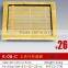 E-25C yellow plastic cambered shape bamboo tray
