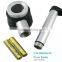 Kawachi 10X LED Lighted Metal Handle Magnifying Glass with Scale Handheld Magnifier Portable Loupe with LED Light