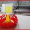 broiler chicken floor feeding system/feeder pan system