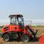 Everun ER08 hydraulic small wheel loader with snow blade and overseas service
