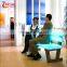 Outdoor Furniture Plastic Patio Bench RGB Lights Cheap Price