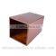 2015 custom wooden browm waste bins accept customization color or size for dusbin box