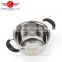 insulation handle high quality houseware cheap stainless steel cooking pot set/camping pot