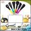 NBRSC High quality set of 6 pieces colorful nylon kitchen utensils set Ladle Slotted Strainer Spatula Spoon solid