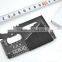 Portable Stainless Tool Card/Outdoor Survival Camping Knife with rope