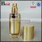 cosmetic triangle shape gold 15ml acrylic lotion bottle