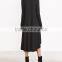 New Style Casual Loose Women High Low Swing Dress Autumn Fashion Female Long Sleeve Black A Line Dresses Plus Size