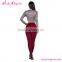 drop shipping cheap red wine long sexy gym ladies tights