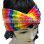 Fashion New Hot Jersey Designer Rainbow Headband